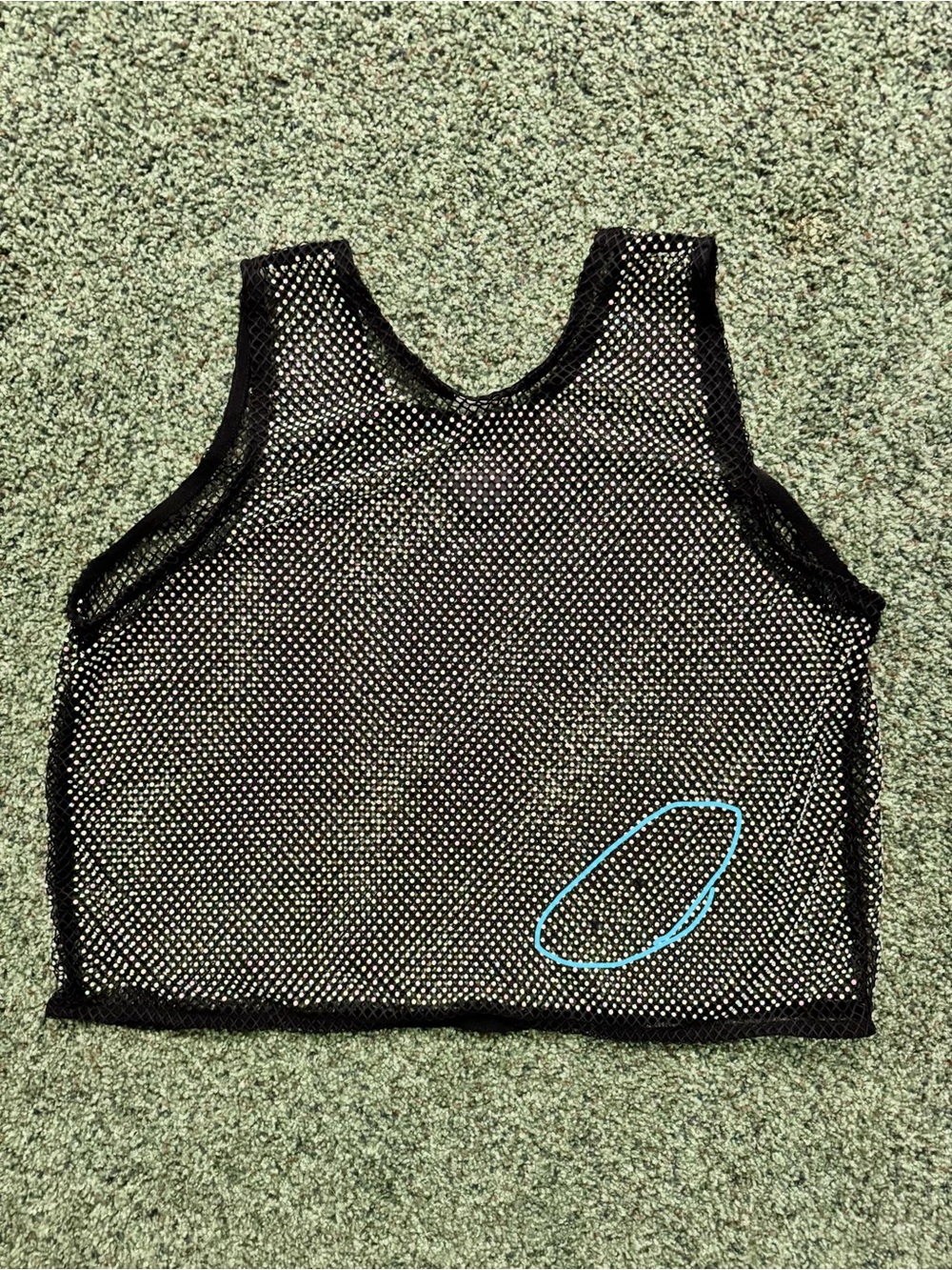 Men’s MCE Sheer Mesh Rhinestone Tank Top in Black - Size Large - Picture 7 of 7